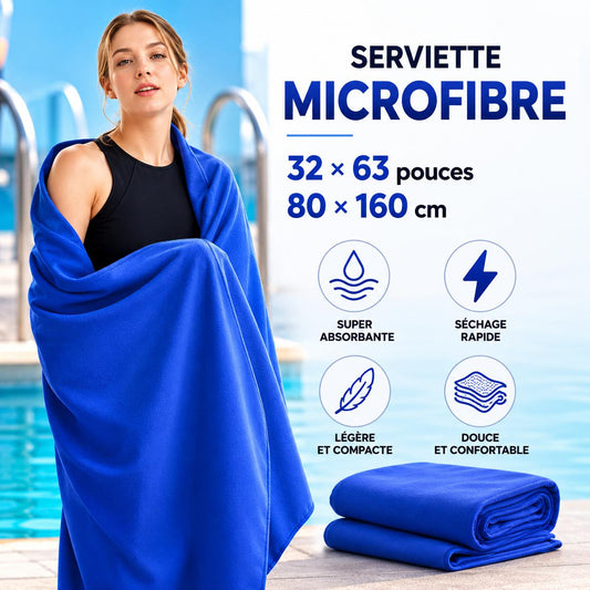 Serviette Microfibre Compacte Voyage
