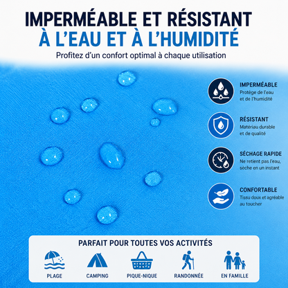 Tapis de plage anti-sable XXL